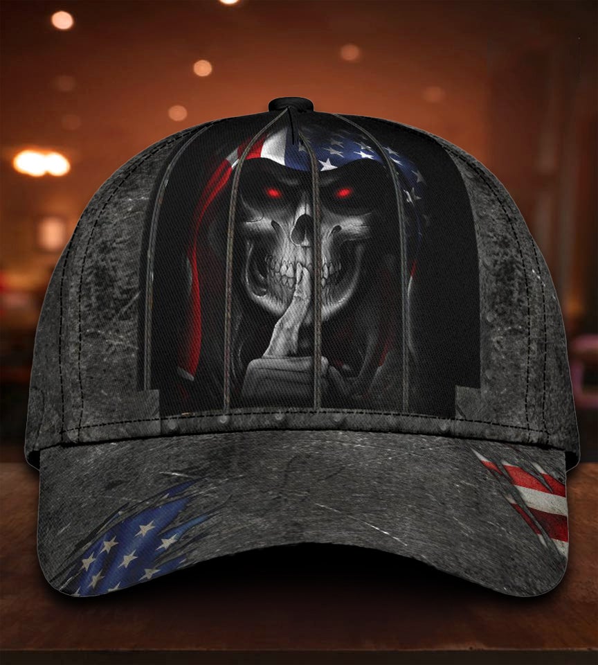 Shhh Silent Skull American Style – Classic Cap