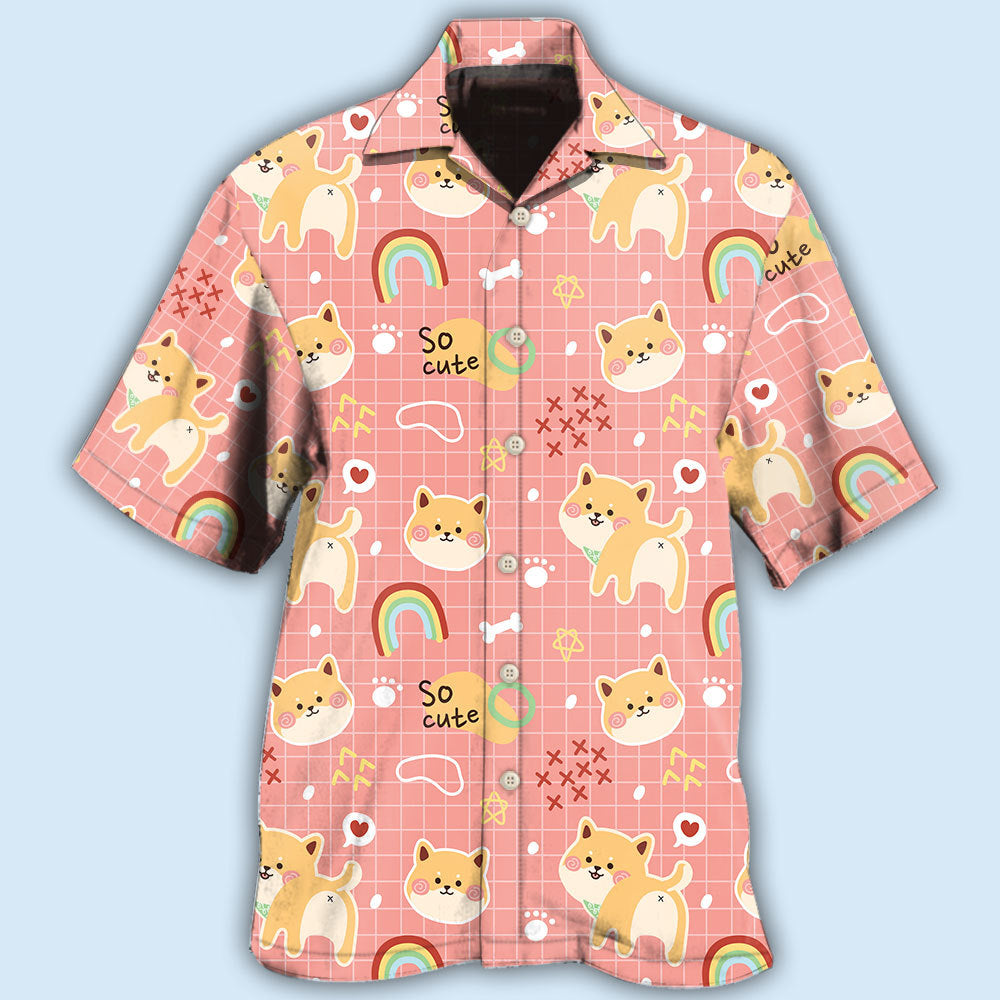 Shiba Inu Cute Rainbow Style – Hawaiian Shirt