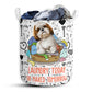 Shih Tzu Love Pattern - Laundry Basket - Owls Matrix LTD