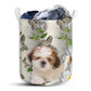 Shih Tzu Oil Painting - Laundry Basket - Owls Matrix LTD