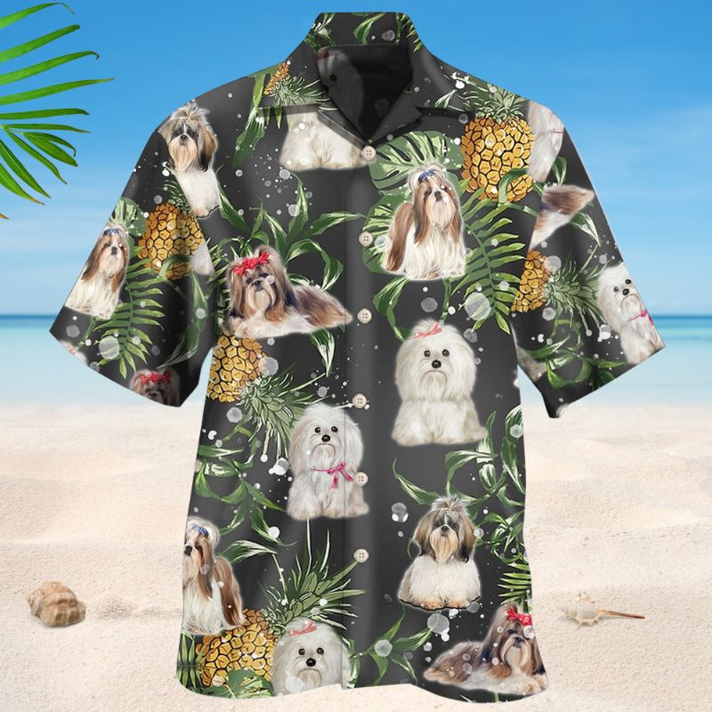 Shih Tzu Pineapple - Hawaiian Shirt