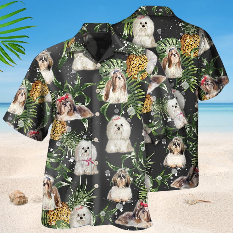 Shih Tzu Pineapple - Hawaiian Shirt