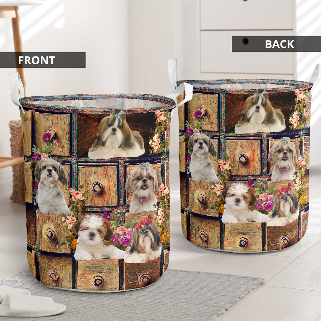 Shih Tzu Drawer - Laundry Basket - Owls Matrix LTD