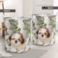 Shih Tzu Oil Painting - Laundry Basket - Owls Matrix LTD