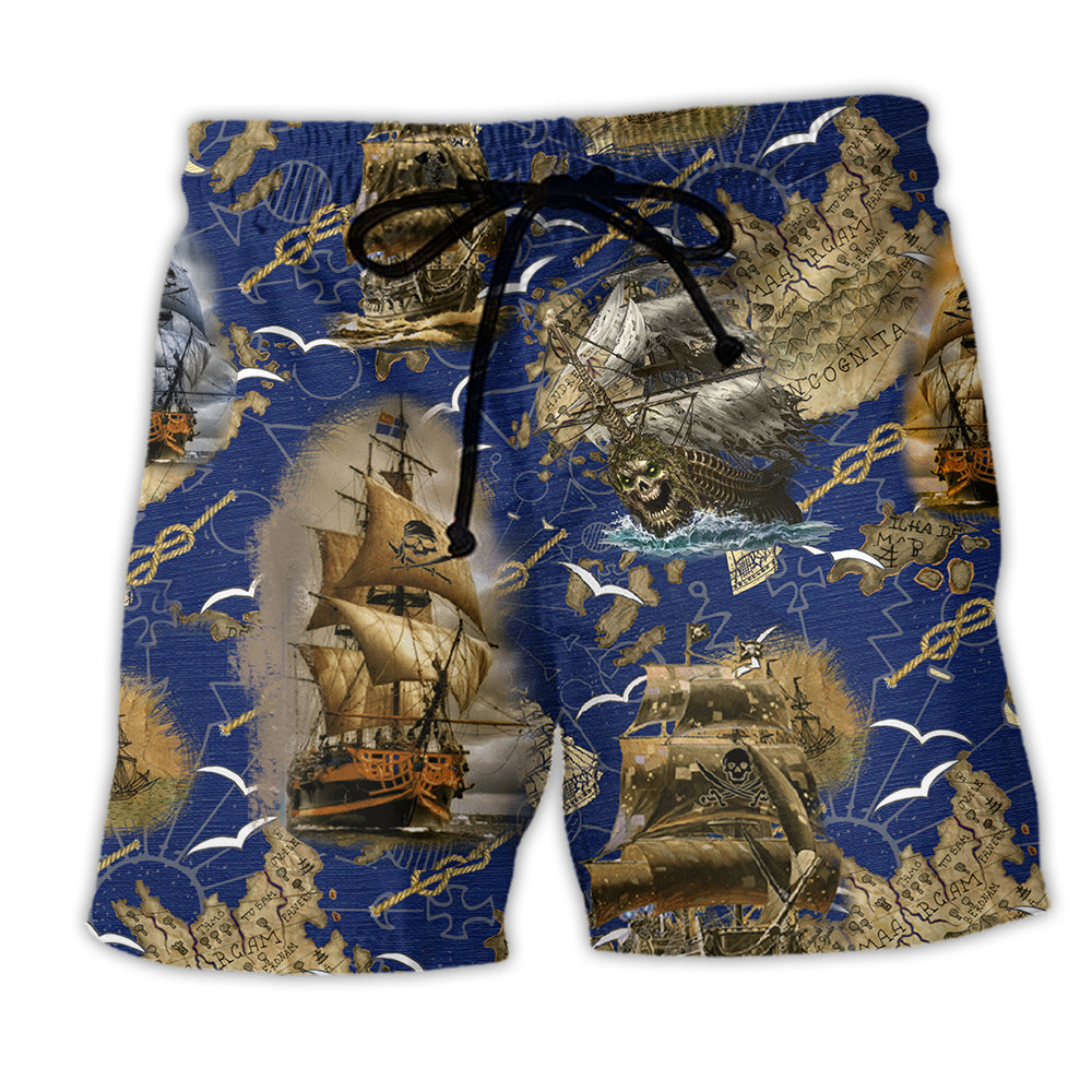 Pirate Ship Amazing Sea – Beach Short