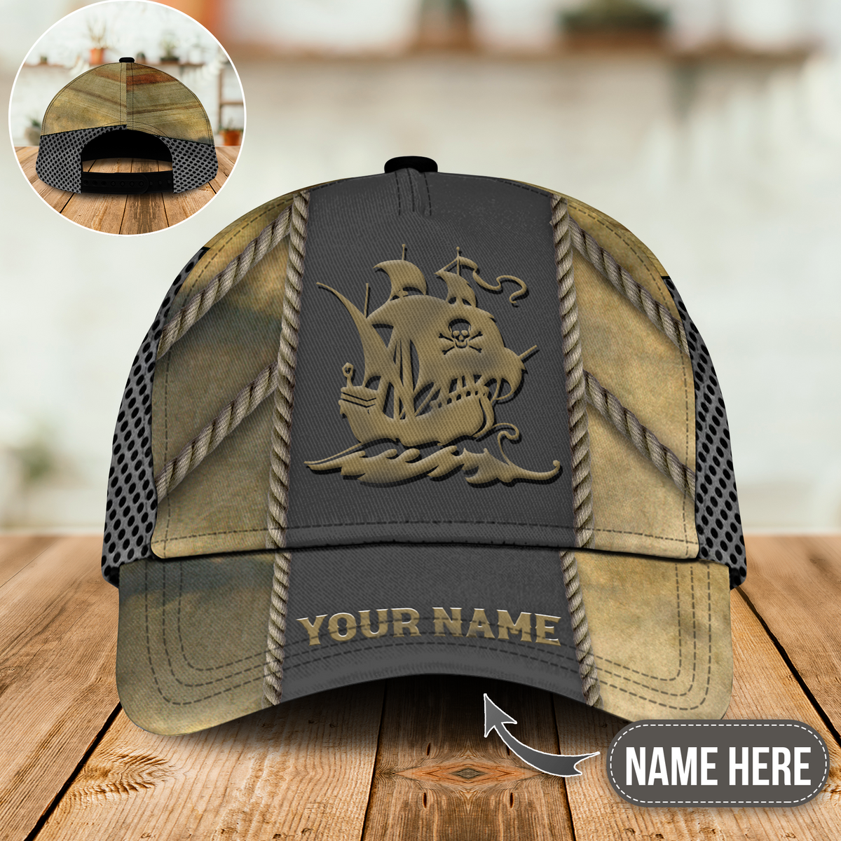 Pirate Ship Amazing Personalized – Classic Cap
