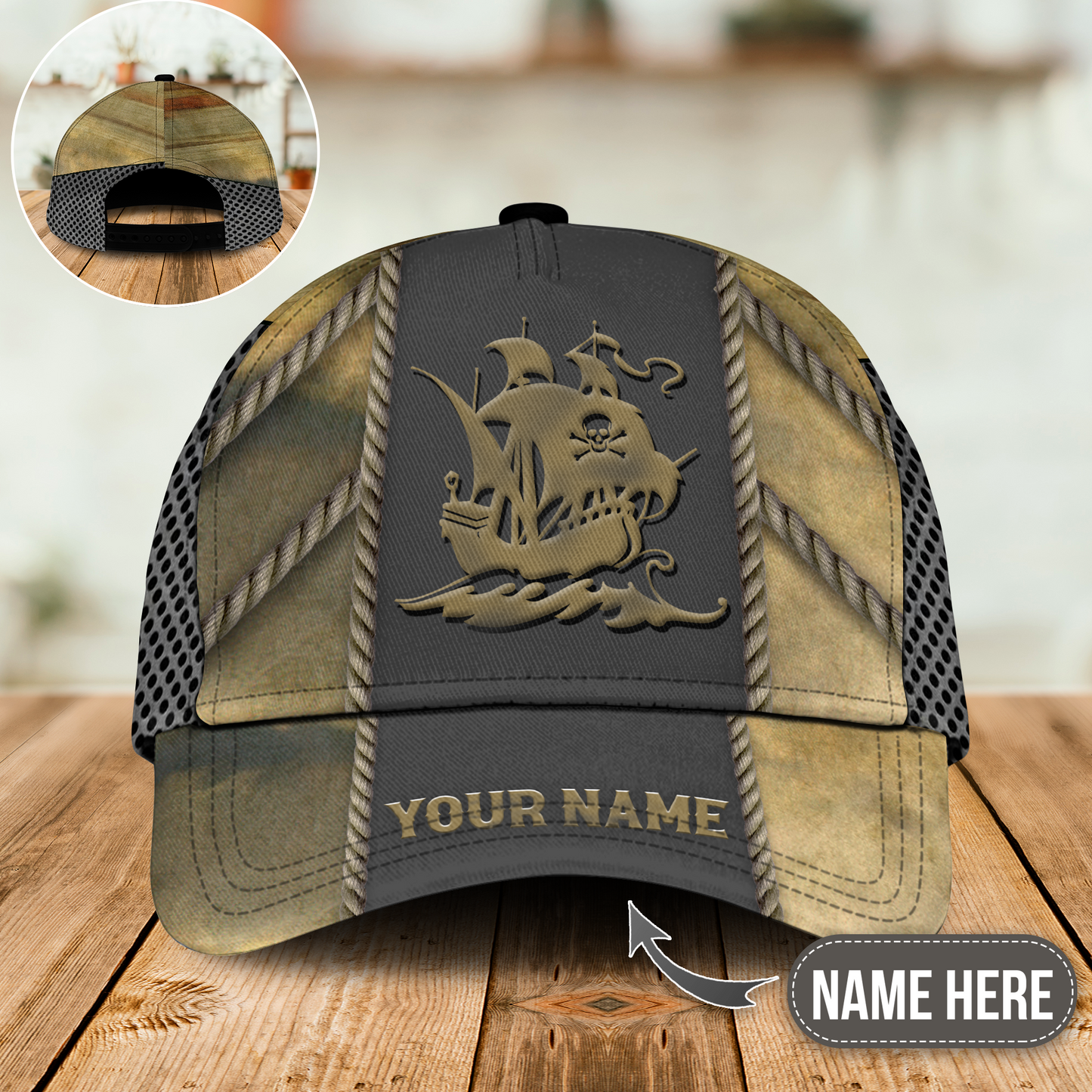 Pirate Ship Amazing Personalized – Classic Cap