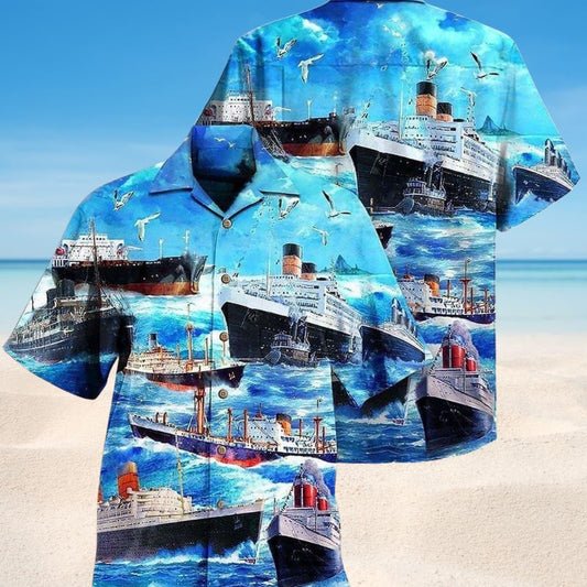 Ships Love Ocean And Sky Style – Hawaiian Shirt