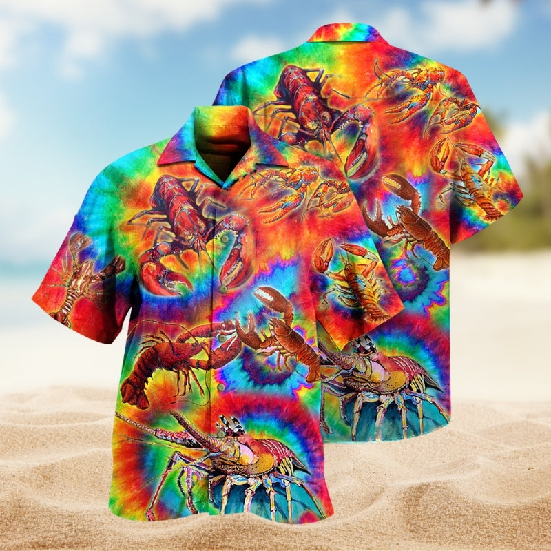 Shrimp Red Love Rainbow Limited Edition – Hawaiian Shirt