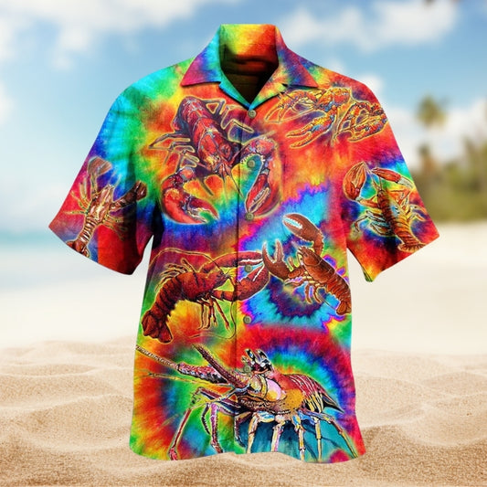 Shrimp Red Love Rainbow Limited Edition – Hawaiian Shirt