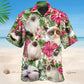 Siamese Cat Tropical Floral Style – Hawaiian Shirt