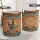 Sign Language Rattan Mandala - Laundry Basket - Owls Matrix LTD