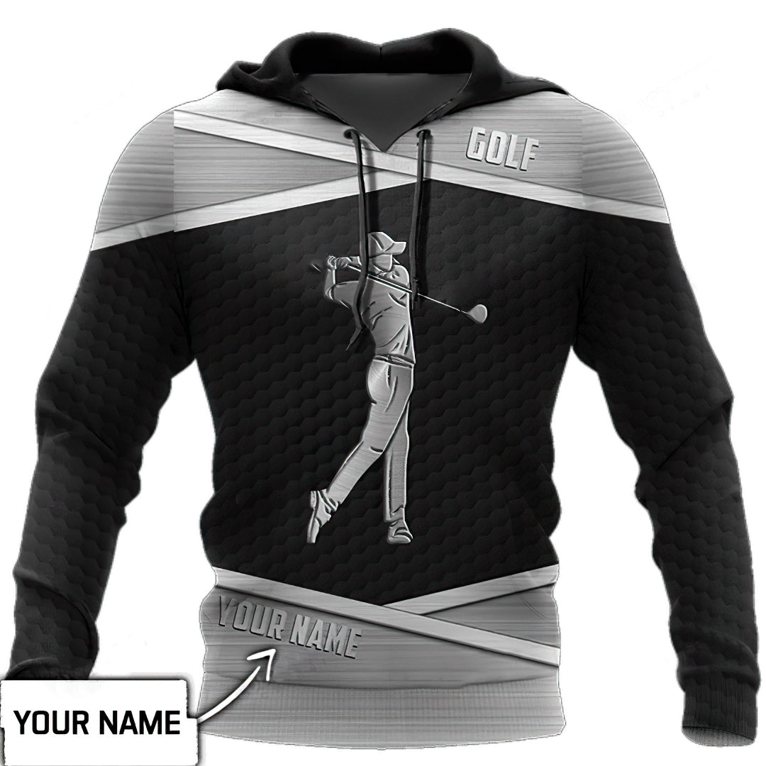 Silver Golf Custom Art – 3D Hoodie