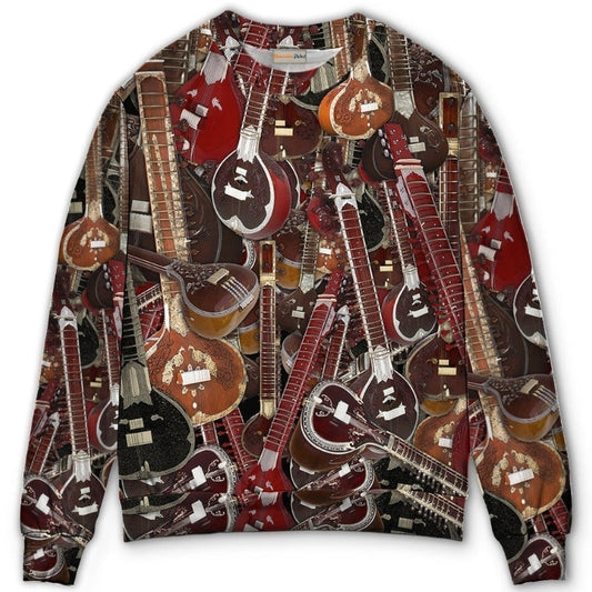 Sitar Music Lover Quote Style – Sweater - Ugly Christmas Sweater