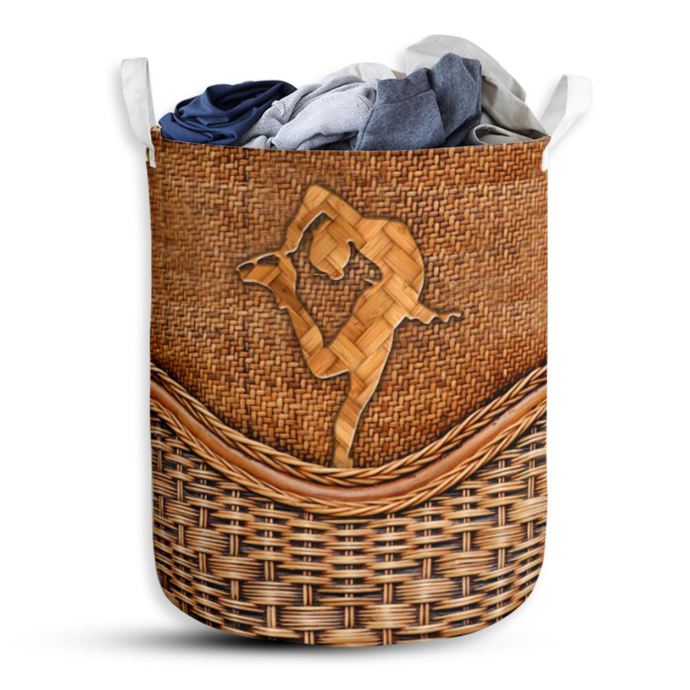 Skating Man Rattan Teaxture - Laundry Basket - Owls Matrix LTD