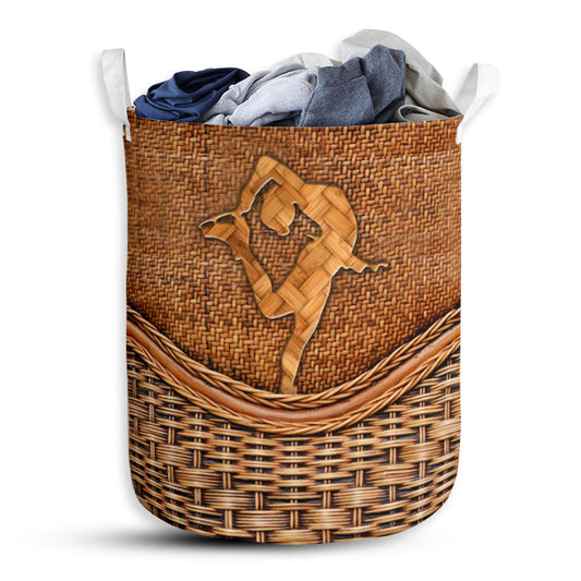 Skating Man Rattan Teaxture - Laundry Basket - Owls Matrix LTD