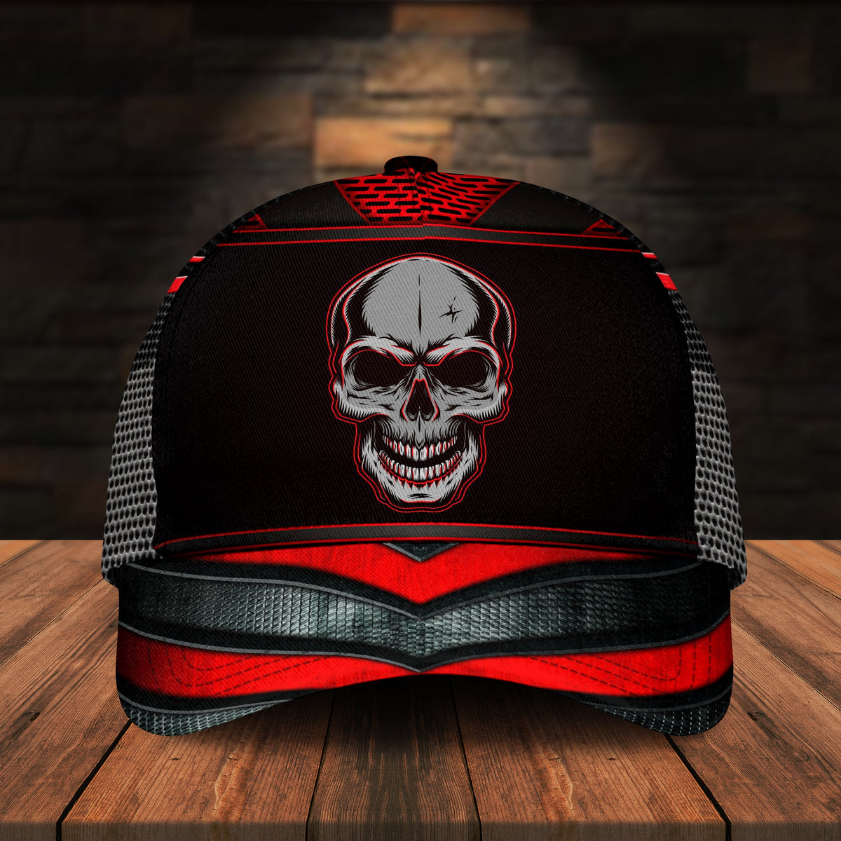 Skull Red Black Vibes – Classic Cap