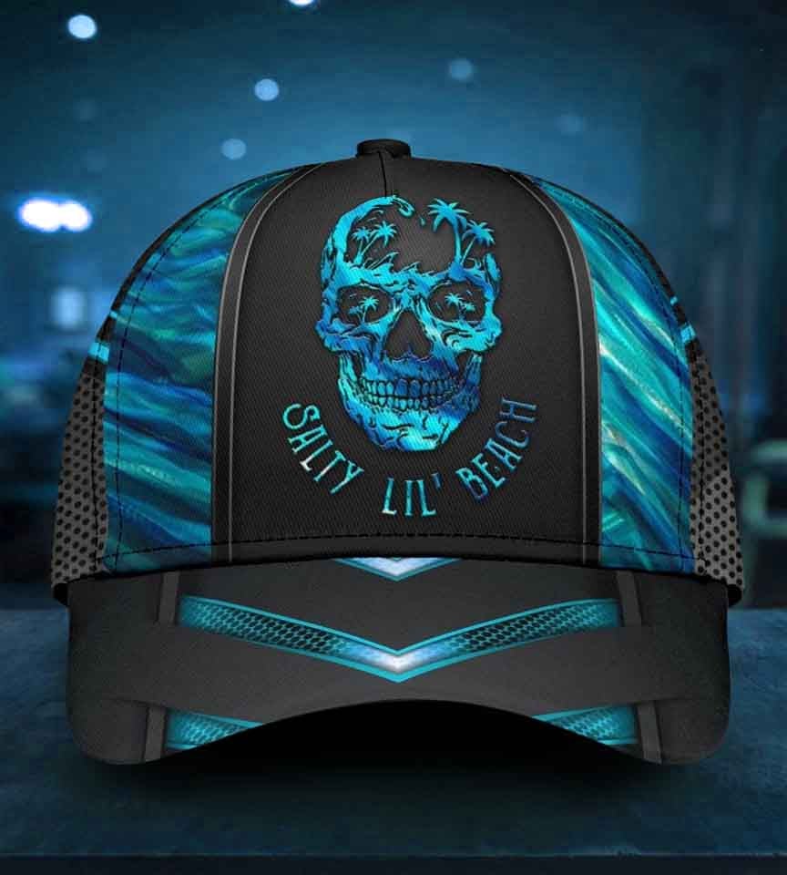 Skull Salty Beach Vibes – Classic Cap