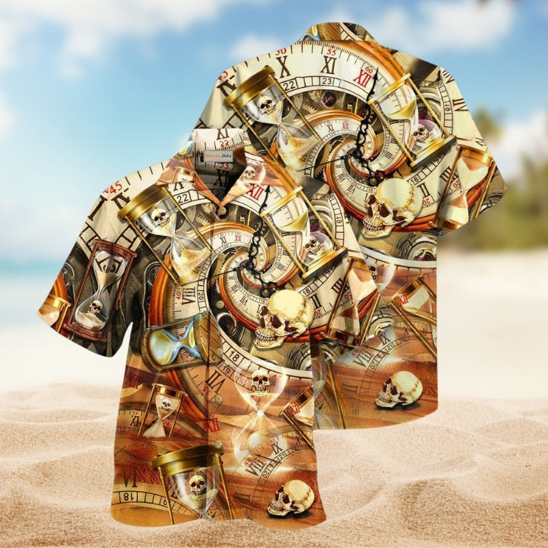 Skull All Knows Value Of Time Limited Edition – Hawaiian Shirt