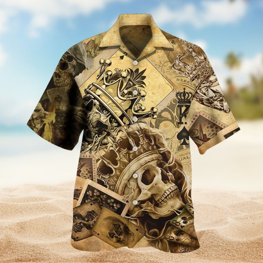 Skull Amazing Ace Gambling Limited Edition – Hawaiian Shirt