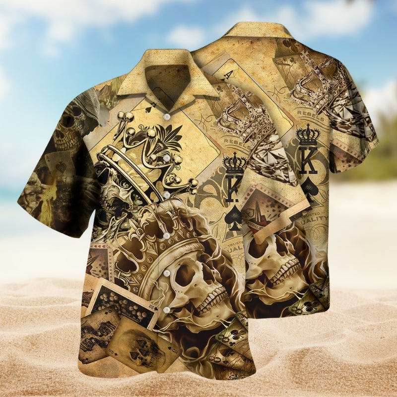 Skull Amazing Ace Gambling Limited Edition – Hawaiian Shirt
