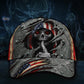 Skull American Flag Patriotic Style – Classic Cap