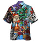 Skull Christmas Scary Vintage Style - Hawaiian Shirt
