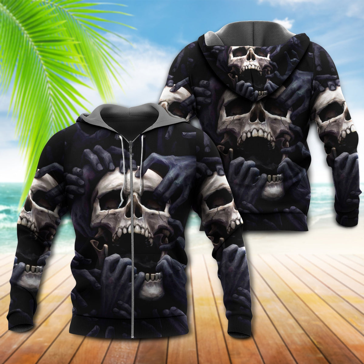 Skull And Darkness Art - 3D Hoodie
