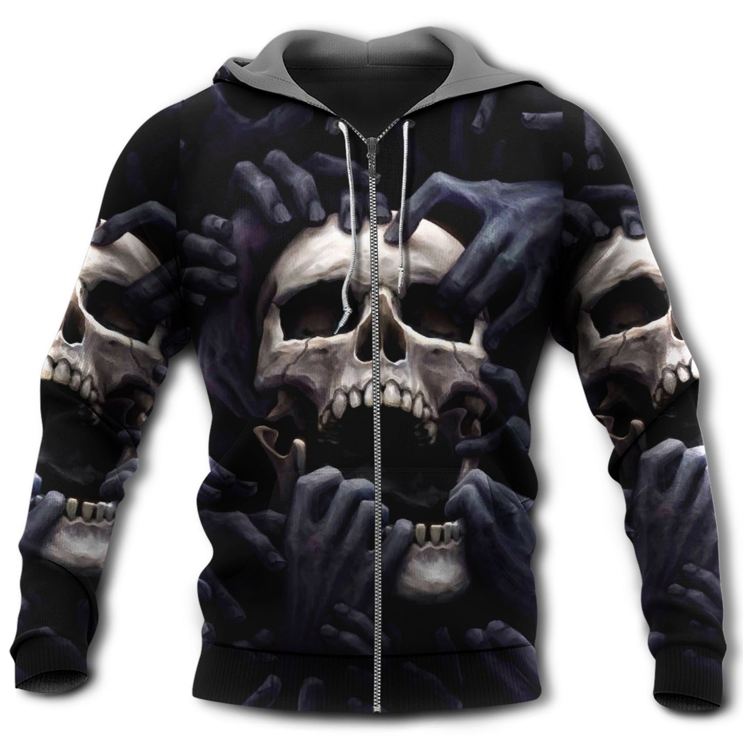 Skull And Darkness Art - 3D Hoodie
