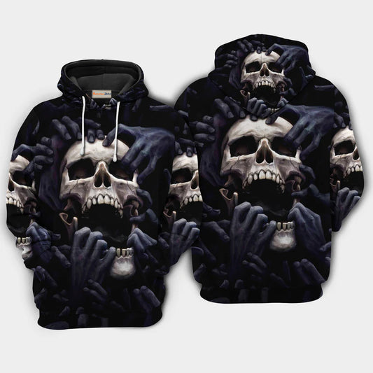 Skull And Darkness Dark Art – 3D Hoodie