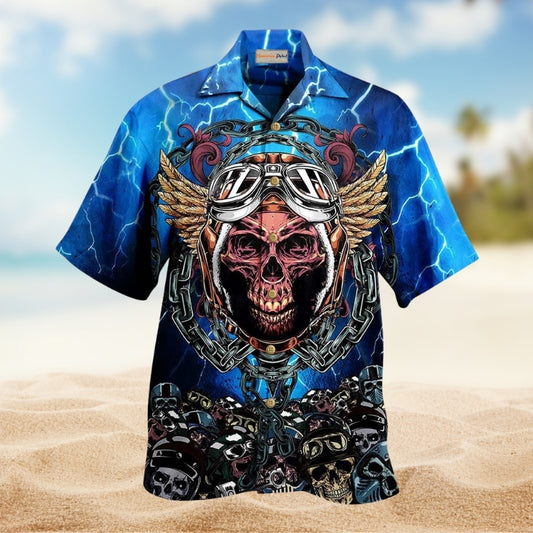 Skull And Helmet Style Limited Edition – Hawaiian Shirt