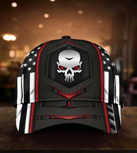 Skull Black Red Vibes – Classic Cap