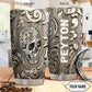 Skull Bronze And Pattern Personalized 20 Oz Tumbler