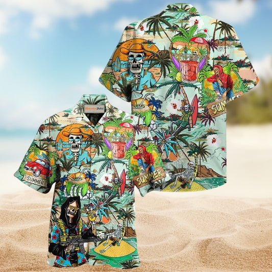 Skull Chill Beach Edition – Hawaiian Shirt