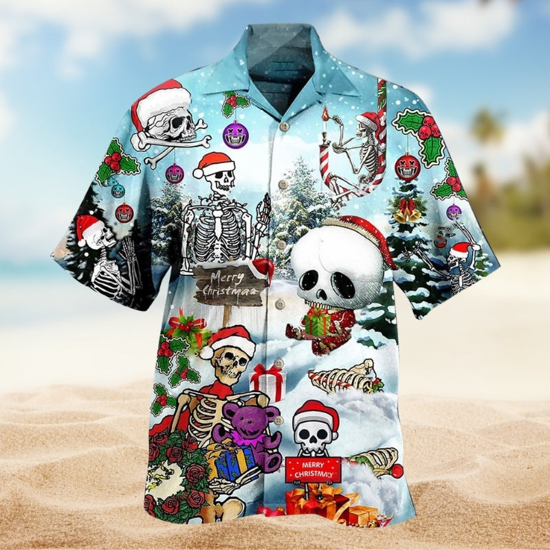 Skull Christmas Snow Limited Edition – Hawaiian Shirt