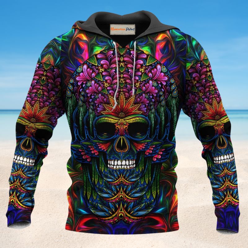 Skull Colorful Amazing Style - 3D Hoodie