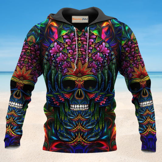 Skull Colorful Amazing Style - 3D Hoodie