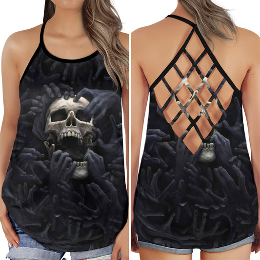 Skull Strong Bold Look – Hollow Tank Top