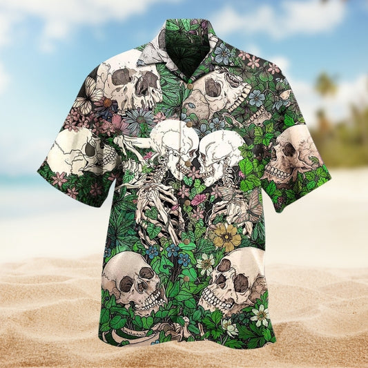 Skull Couple Kiss Limited Edition – Hawaiian Shirt