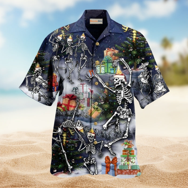 Skull Dancing With Christmas Limited Edition – Hawaiian Shirt
