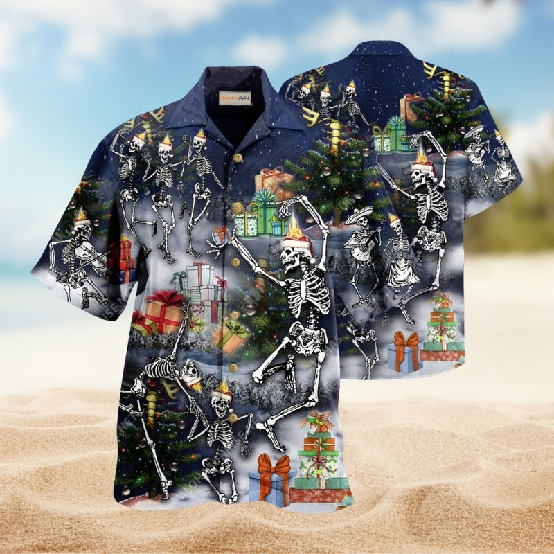Skull Dancing With Christmas Limited Edition – Hawaiian Shirt