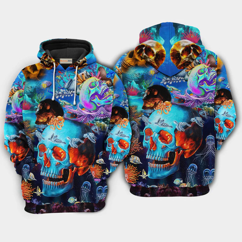 Skull Deep In The Ocean Art – 3D Hoodie