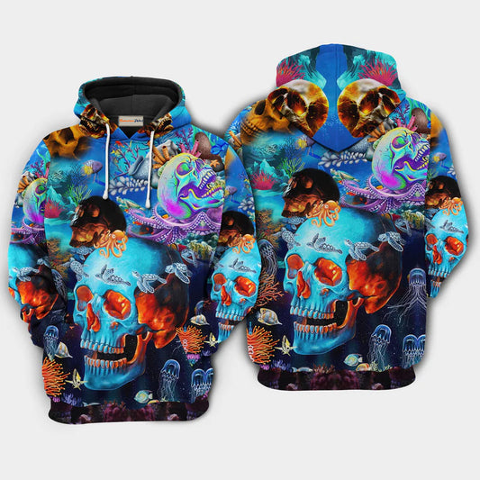 Skull Deep In The Ocean Art – 3D Hoodie