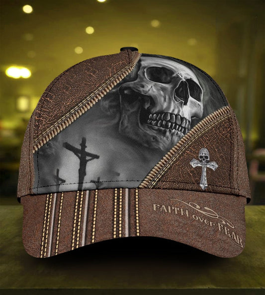 Skull Faith Over Fear – Classic Cap