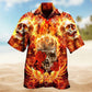Skull Flaming Rose Edition – Hawaiian Shirt