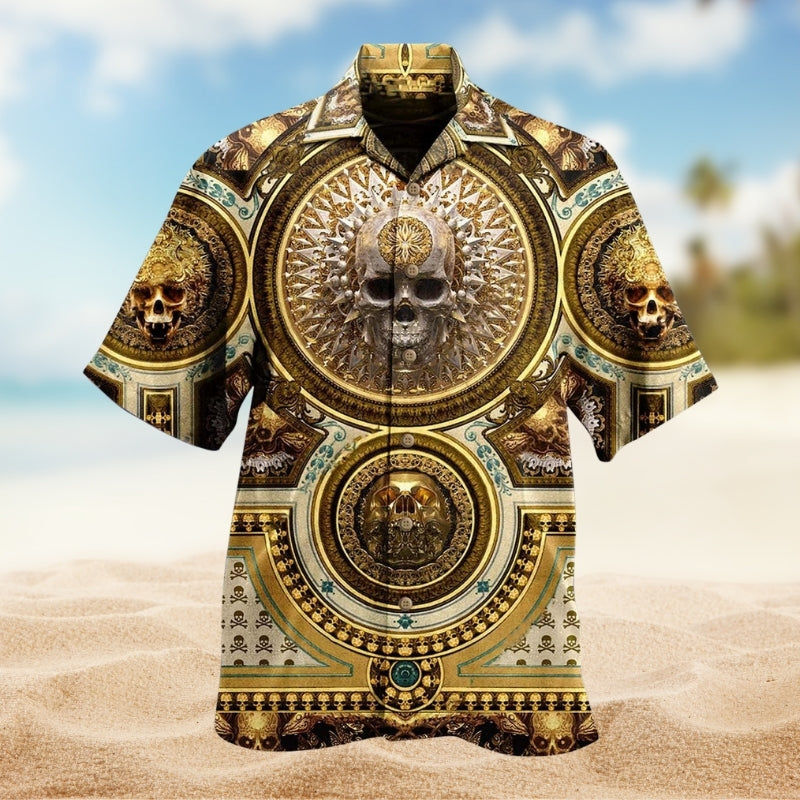 Skull Gold Luxury Style Limited Edition – Hawaiian Shirt