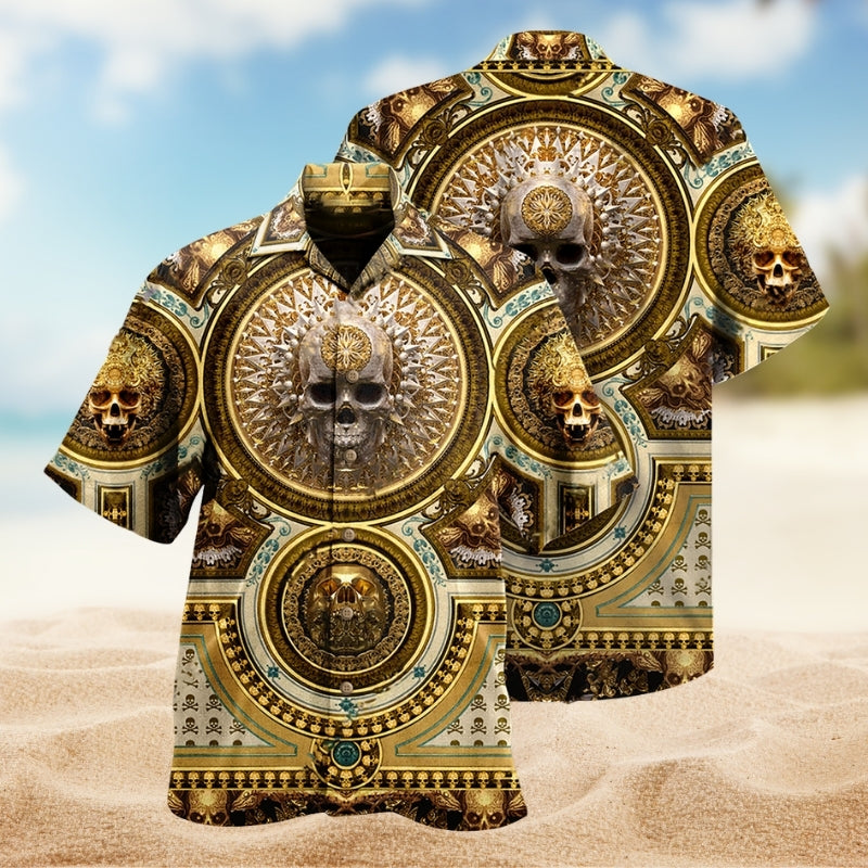 Skull Gold Luxury Style Limited Edition – Hawaiian Shirt