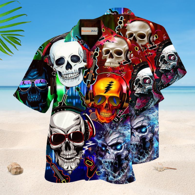 Skull Guitar Rock Edition – Hawaiian Shirt