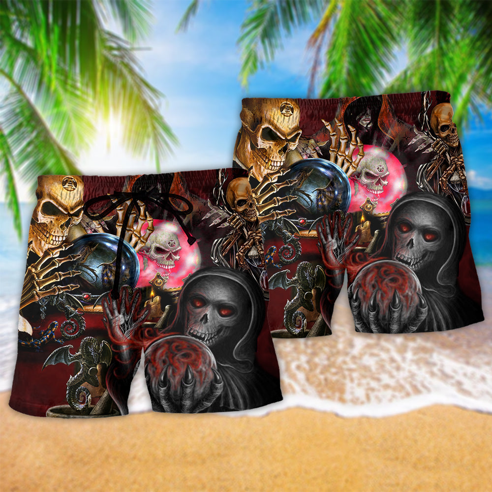 Skull Hello Darkness Theme – Beach Short