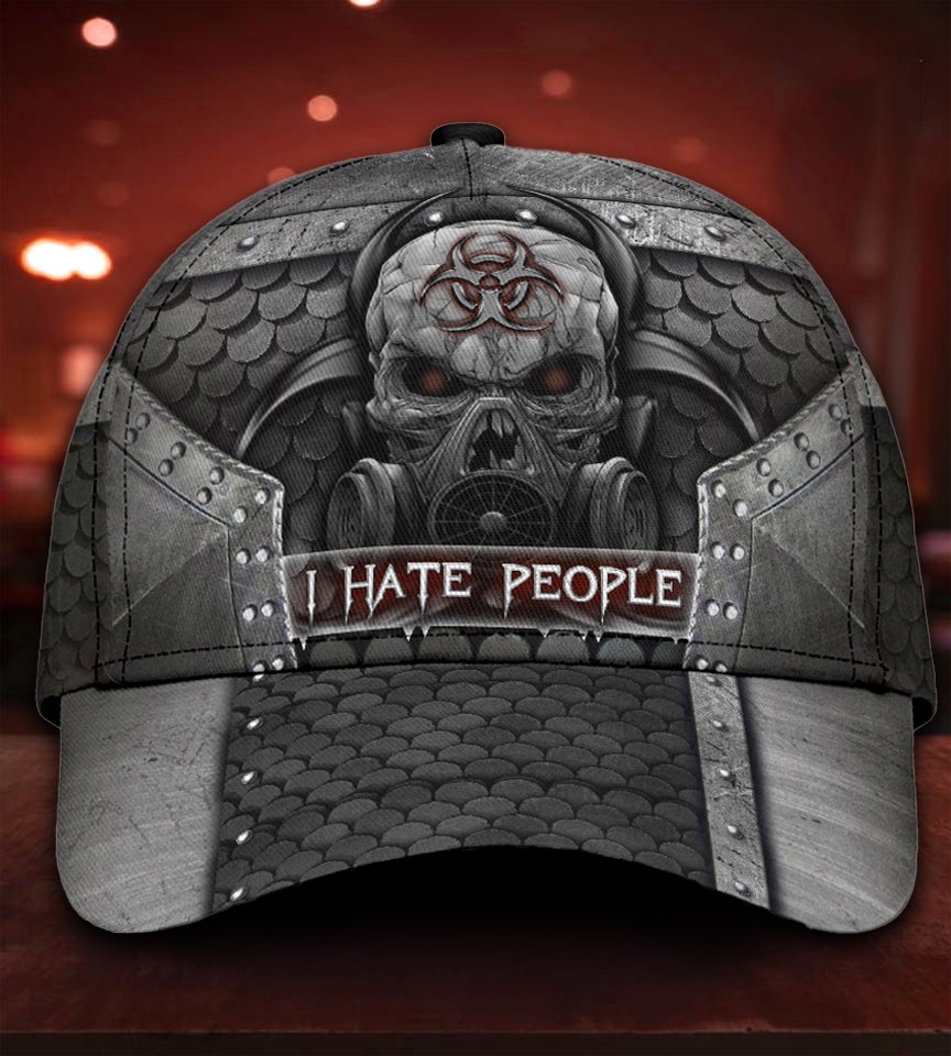 Skull I Hate People Metal – Classic Cap